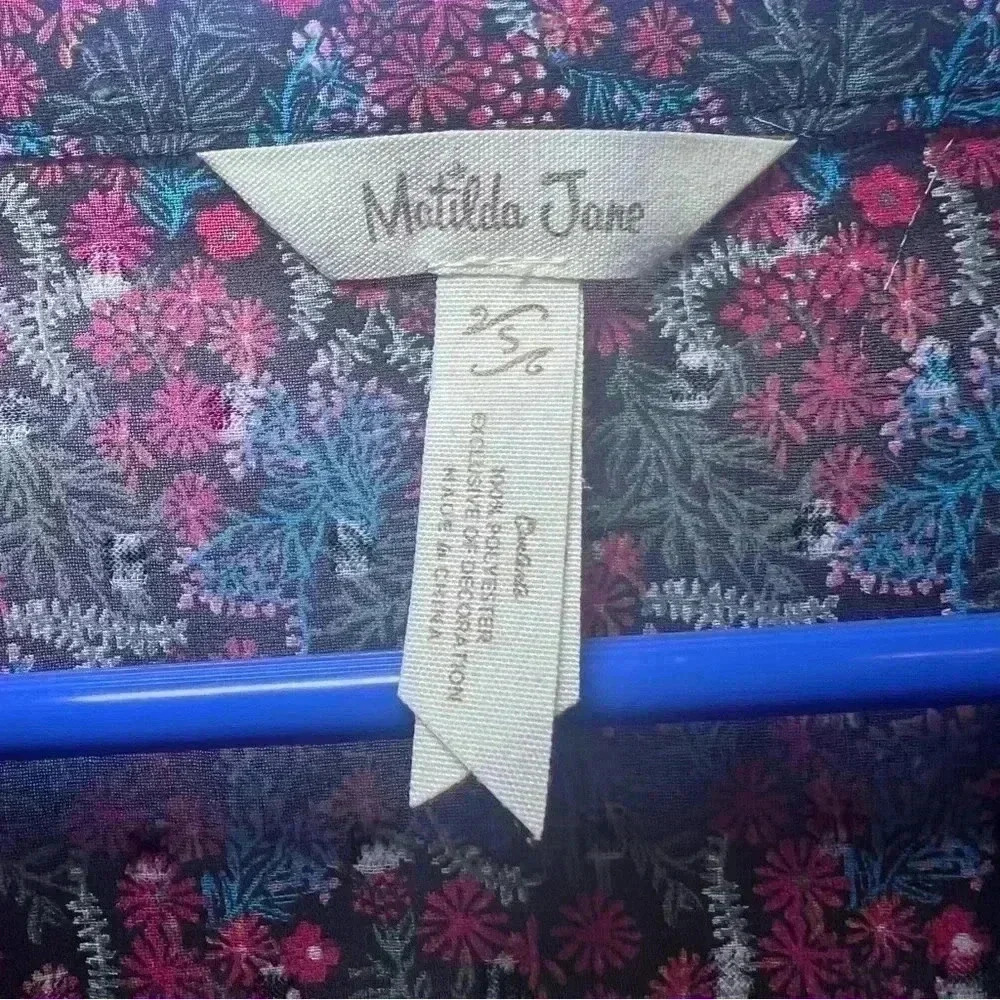 Matilda Jane Clothing Choose Your Own Path Carol Top, Women's Size Small - Picture 3 of 7